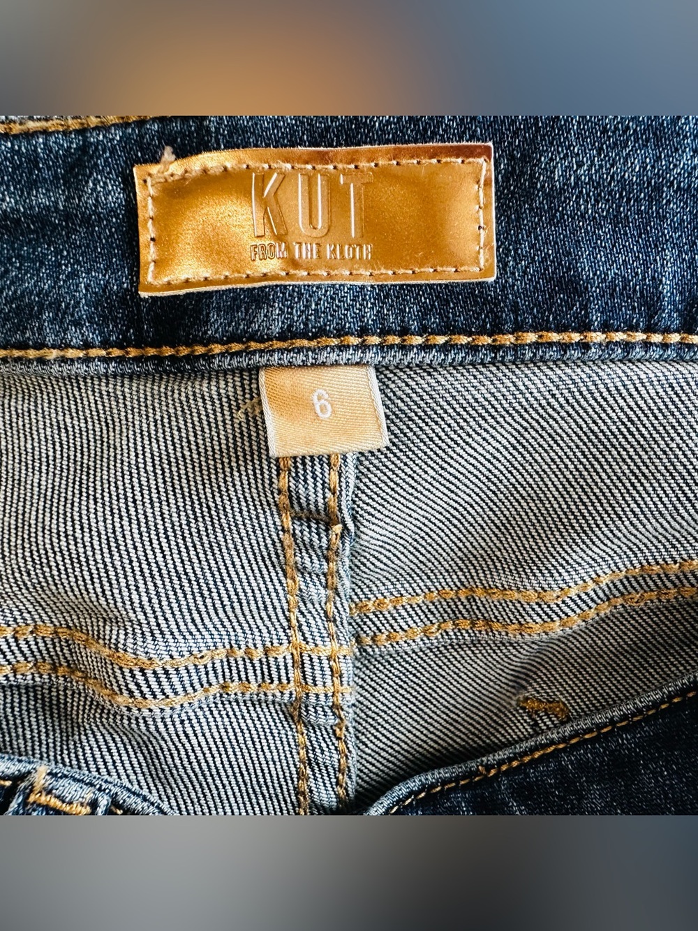 Kut from the Kloth katherine Boyfriend short Dark Blue Boyfriend Denim Shorts - Picture 12 of 12